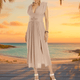 Wholesale Boho Chic Greek Goddess Costume, Cotton Long Dress