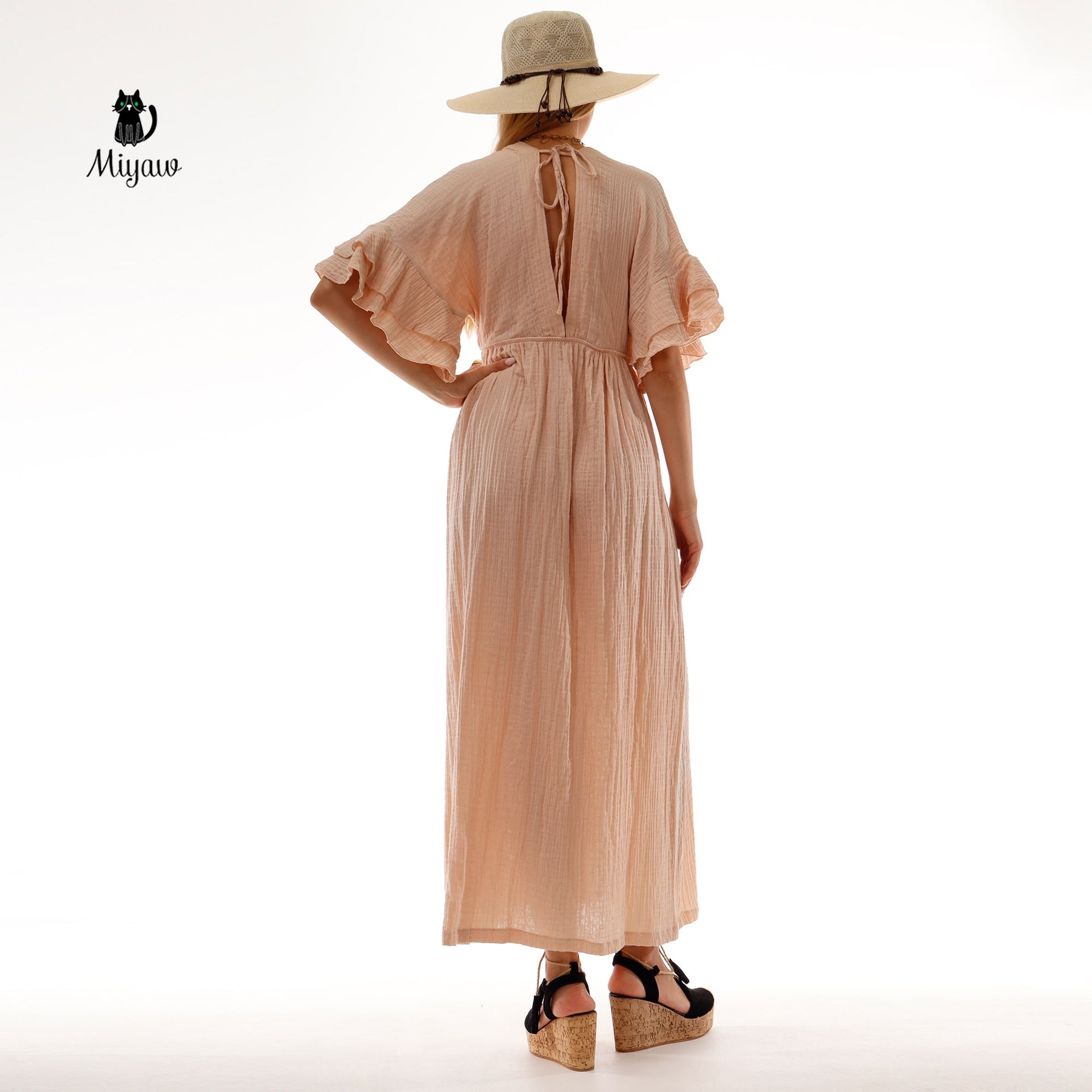 Boho Mediaval Maxi Dress, Bohemian Greek Goddess Dress