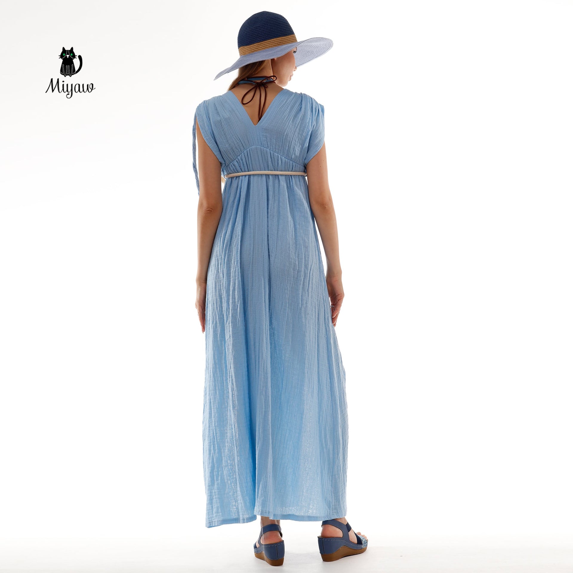 Wholesale Boho Goddess Dress - Organic Cotton Maxi Dress for Women