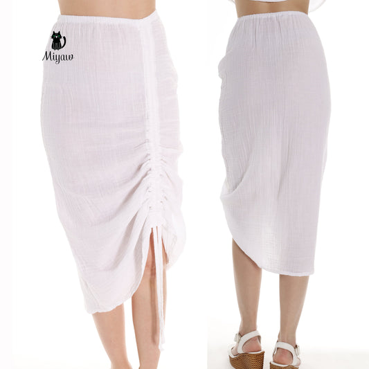Bulk Deal: Stylish Wholesale Cotton Linen Skirts for Retailers - Miyawfashion