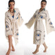 Long Sleeve Boho Beach Kimono Robe made of Organic Cotton - Miyawfashion