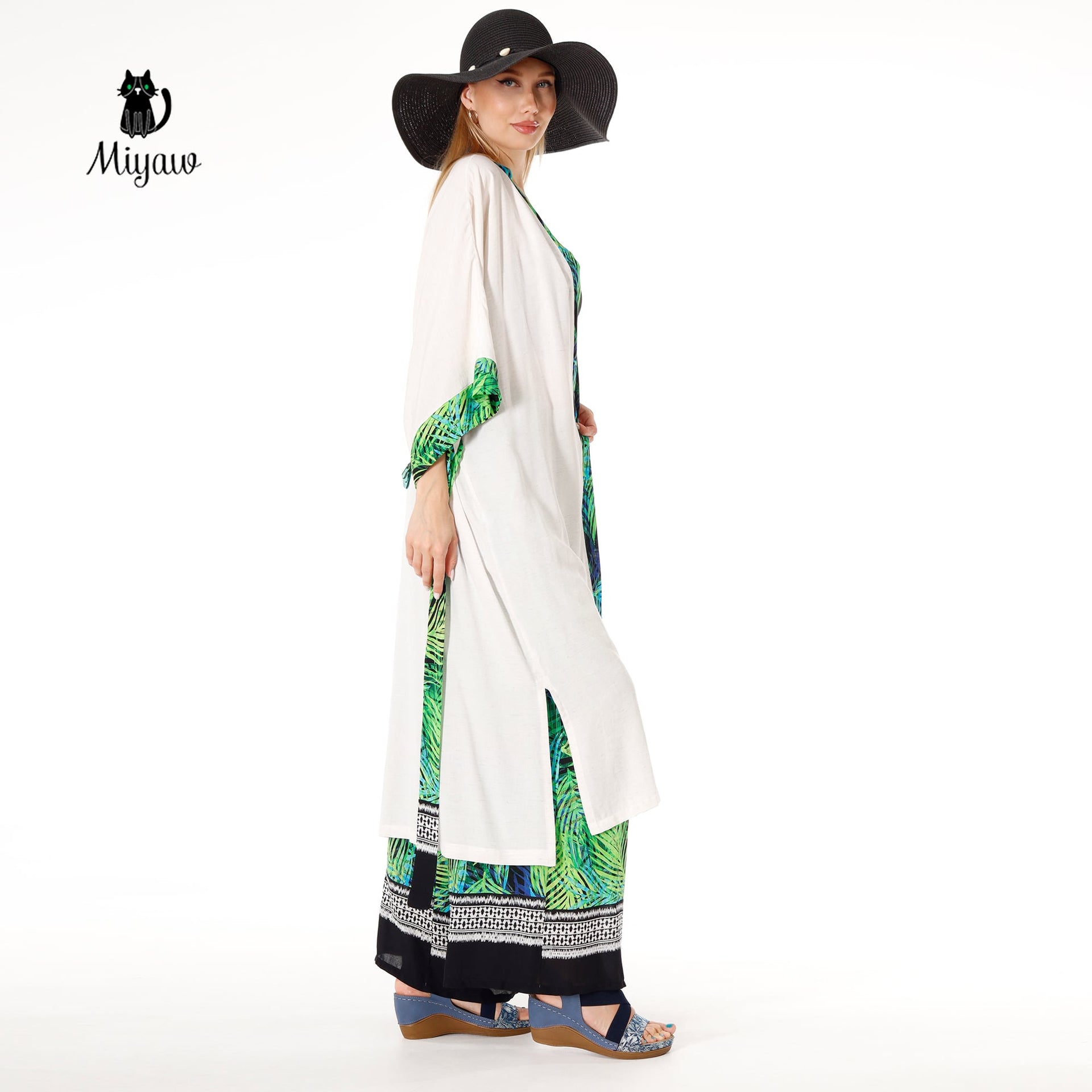 White Kimono Robe, Boho Linen Tops for Festival Outfits