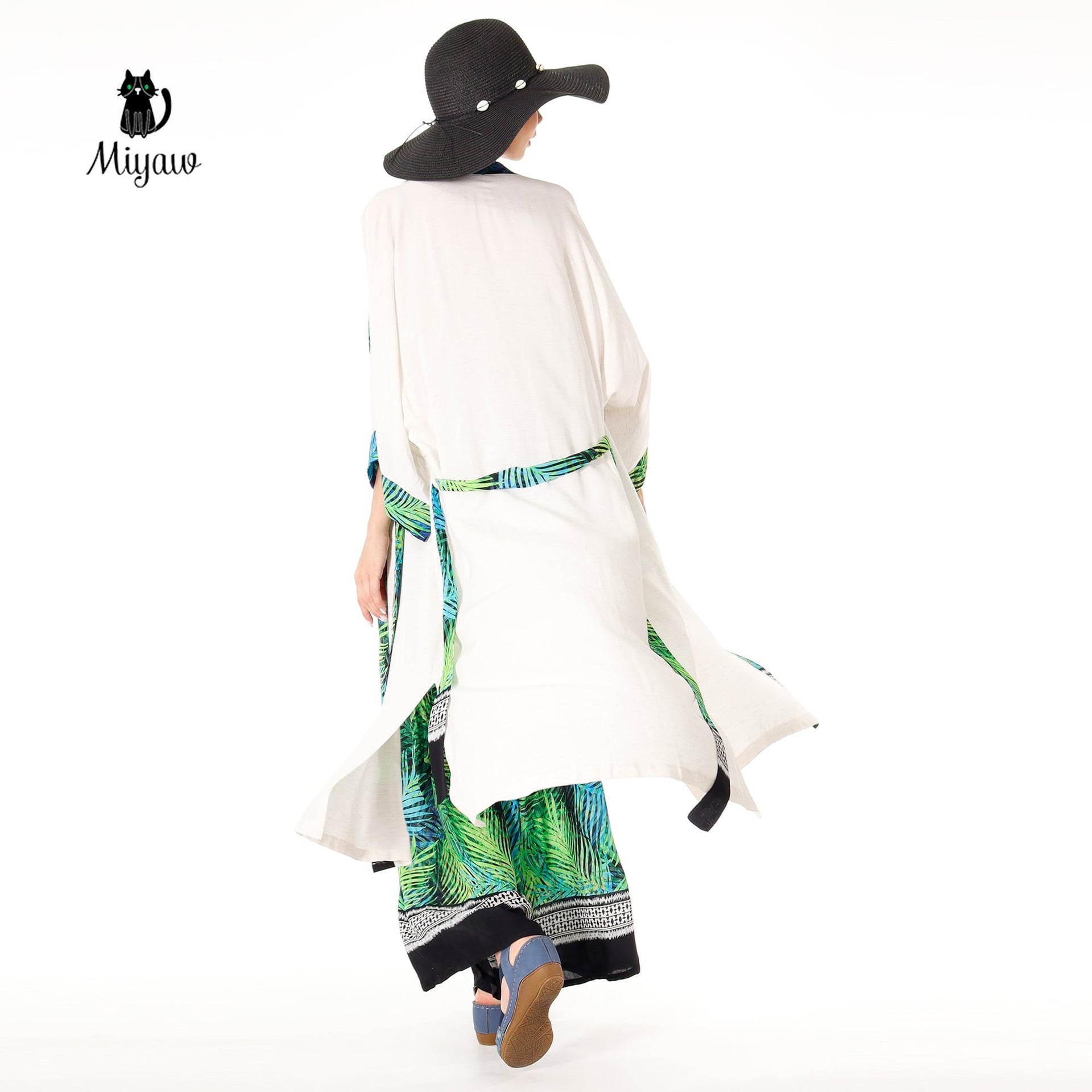 White Kimono Robe, Boho Linen Tops for Festival Outfits