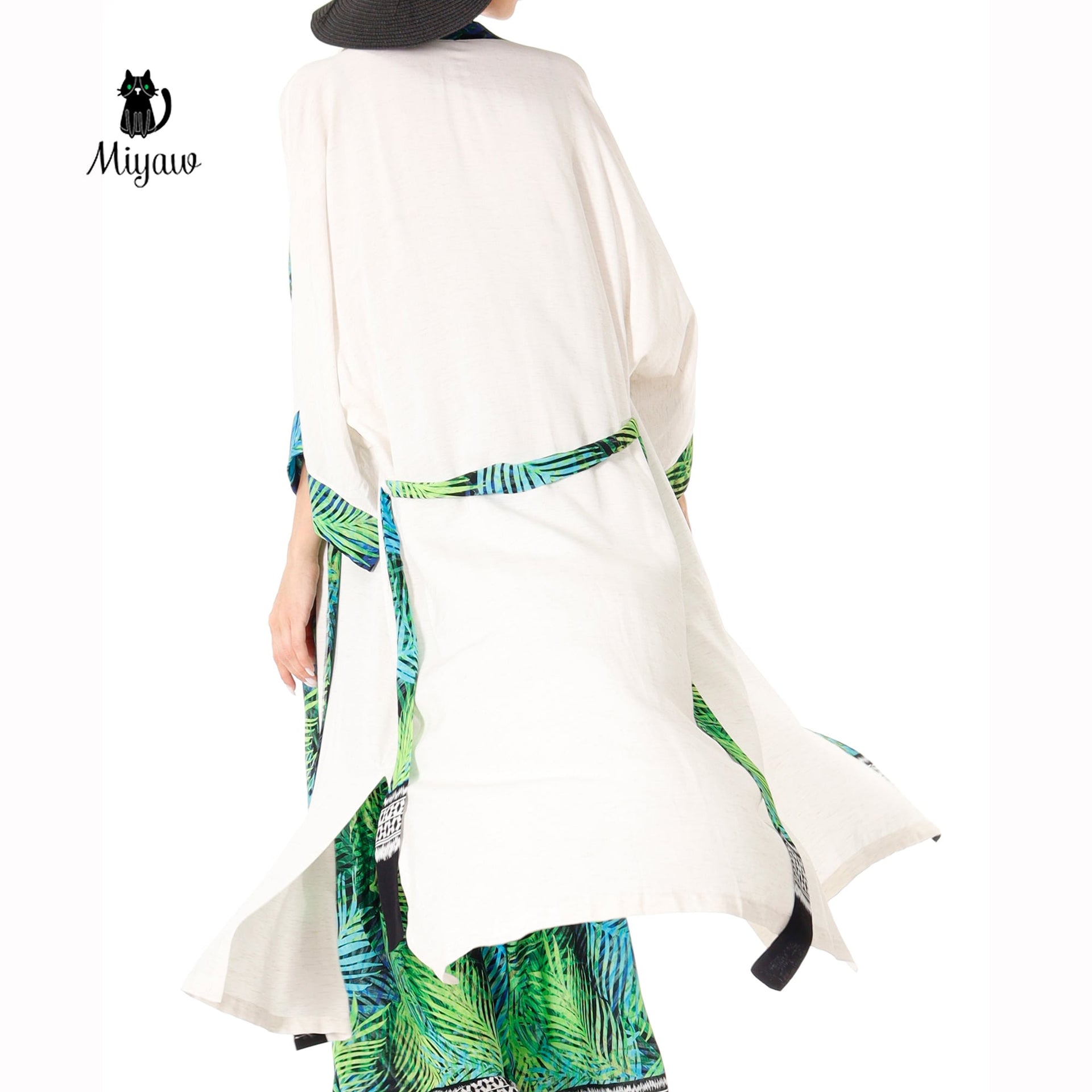 White Kimono Robe, Boho Linen Tops for Festival Outfits