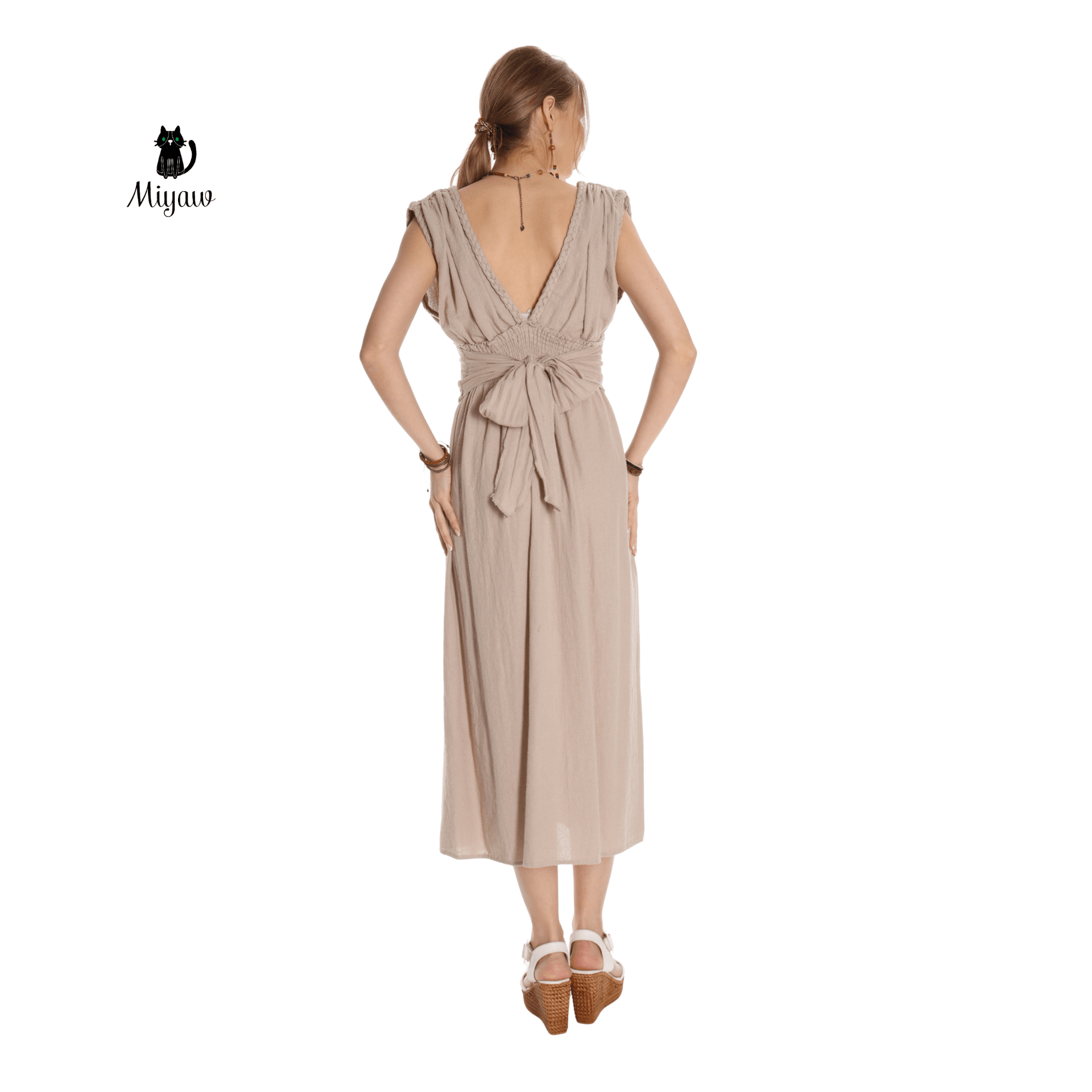 Wholesale Boho Chic Greek Goddess Costume, Cotton Long Dress