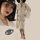 Wholesale Boho Organic Cotton Kimono – Eye Stamp Robe