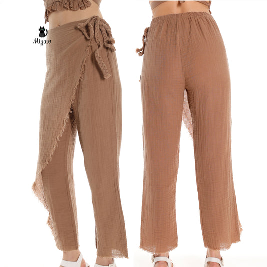 Boho Pirate Style: Organic Cotton Resort Wear Pants