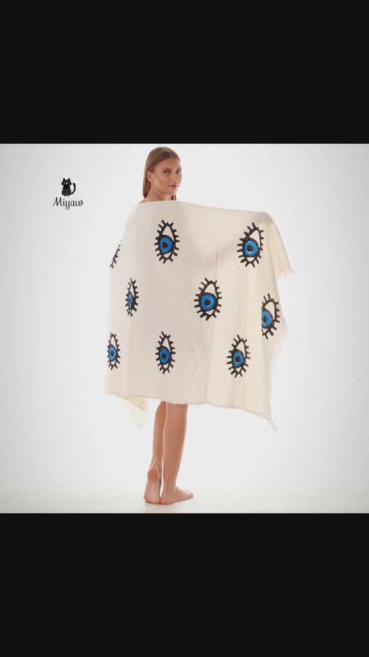 Organic Cotton Beach Towel with Fringe - Large, Eco-Friendly Beach Essential for Boutiques in the US - Miyawfashion