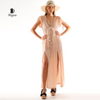 Boho Greek Goddess Dress, Bohemian Mediaval Dress
