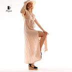 Boho Greek Goddess Dress, Bohemian Mediaval Dress