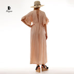 Boho Mediaval Maxi Dress, Bohemian Greek Goddess Dress