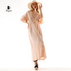 Boho Mediaval Maxi Dress, Bohemian Greek Goddess Dress