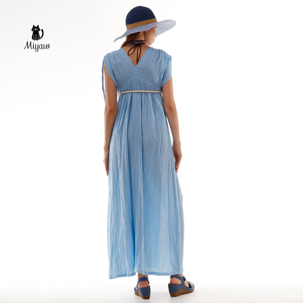 Wholesale Boho Goddess Dress - Organic Cotton Maxi Dress for Women