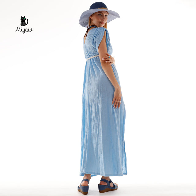 Wholesale Boho Goddess Dress - Organic Cotton Maxi Dress for Women