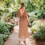 Boho Chic Ancient Greek Dress, Cotton Maxi Dress