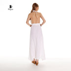 Boho White Beach Wedding Dress Made of Organic Cotton