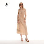 Boho Chic Sleeveless Open Back Maxi Dress for Summer