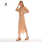 Boho Chic Cotton Maxi Dress for Spring and Resort Wear