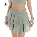 Handmade Organic Cotton Mini Skirt for Summer - Eco-Friendly Fashion - Miyawfashion