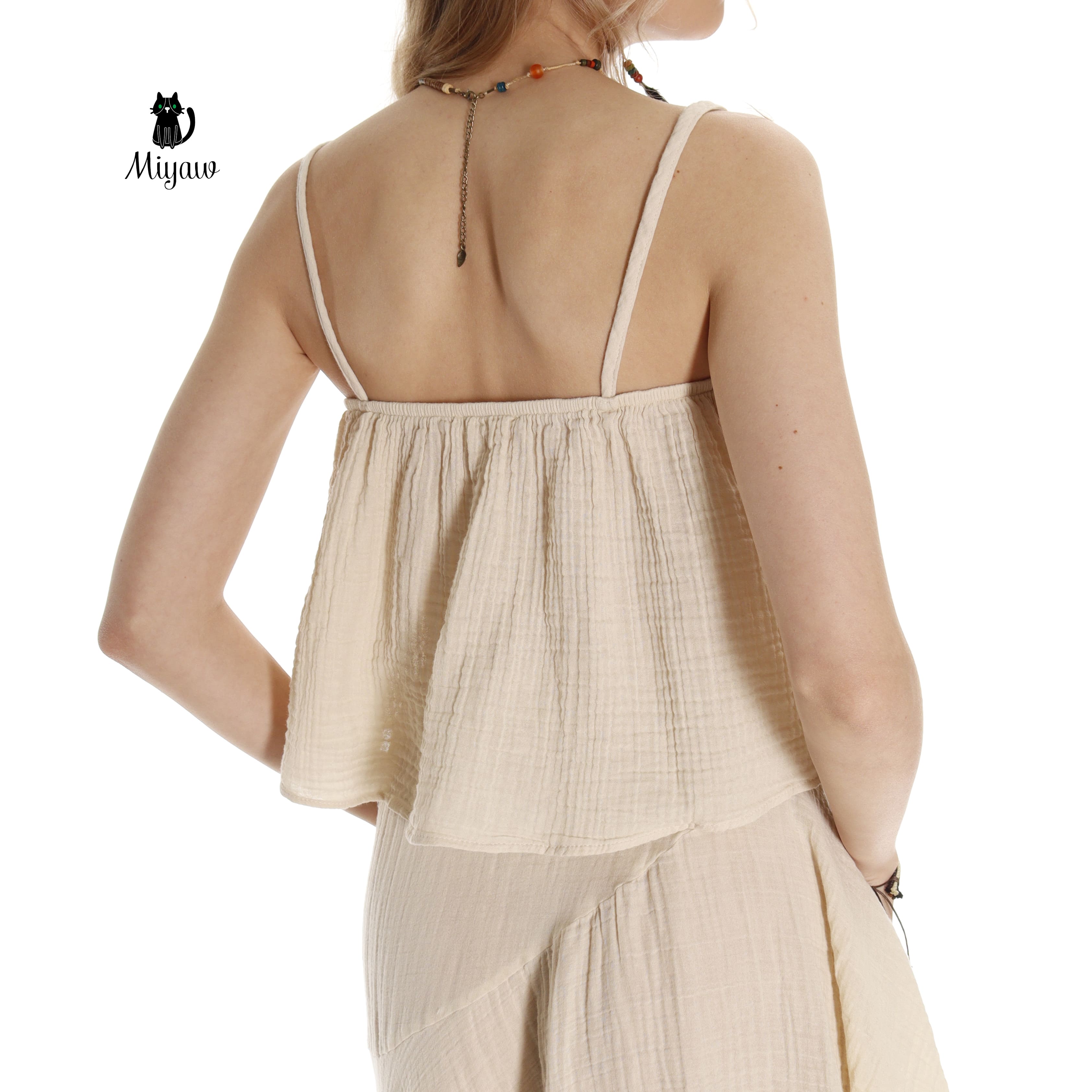 Trendy Wholesale Sleeveless Crop Tops for Resort Style - Boutique Essentials - Miyawfashion
