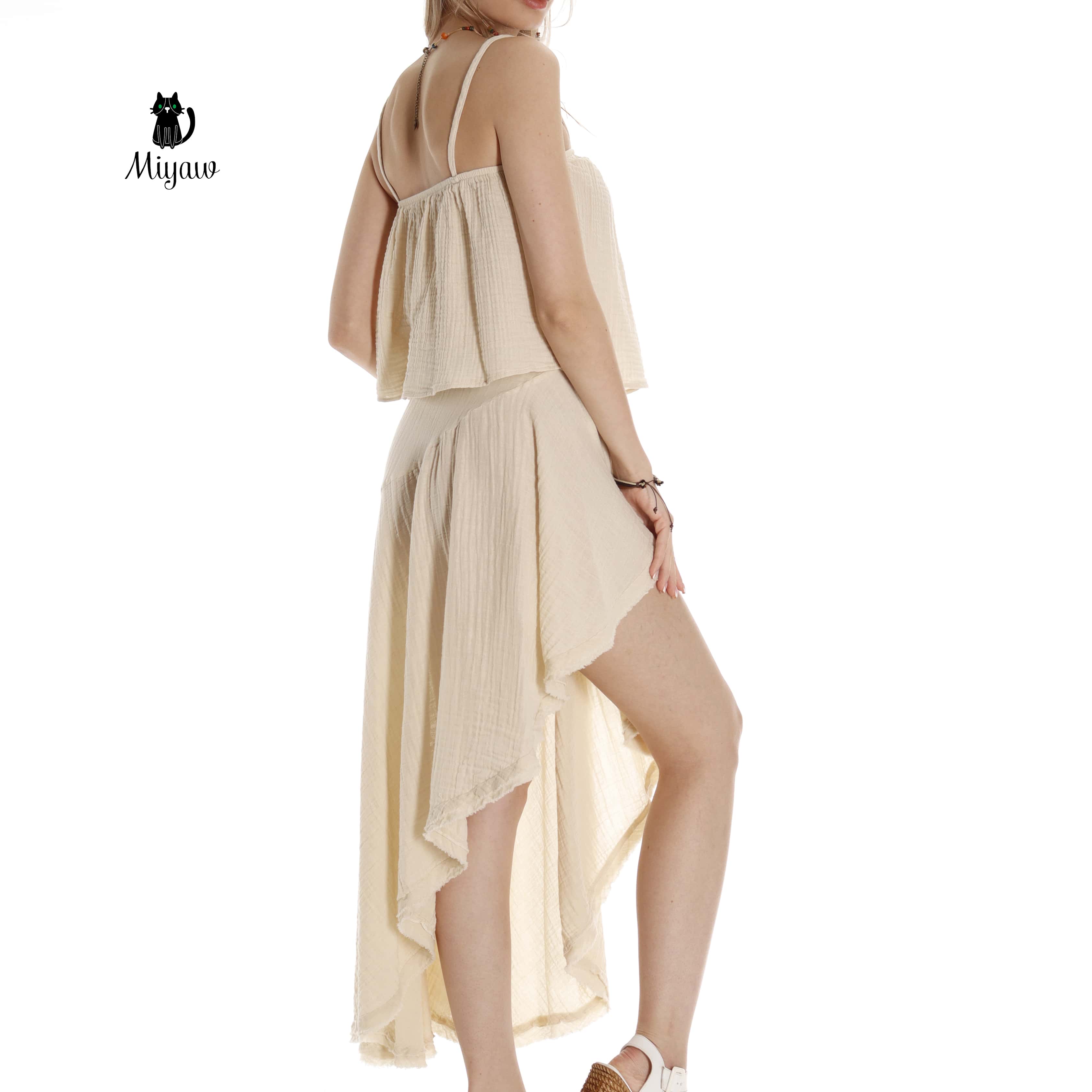 Trendy Wholesale Sleeveless Crop Tops for Resort Style - Boutique Essentials - Miyawfashion