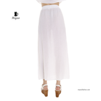 Organic Cotton Boho Maxi Skirt | Double Slits