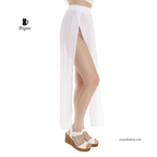 Organic Cotton Boho Maxi Skirt | Double Slits