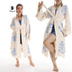 Organic Cotton Nautical Anchor Beach Kimono Robe for Ocean Lovers - Miyawfashion