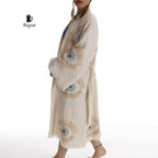 Evil Eye Inspired Blue Caftan - Wholesale Boho Chic Essential - Miyawfashion