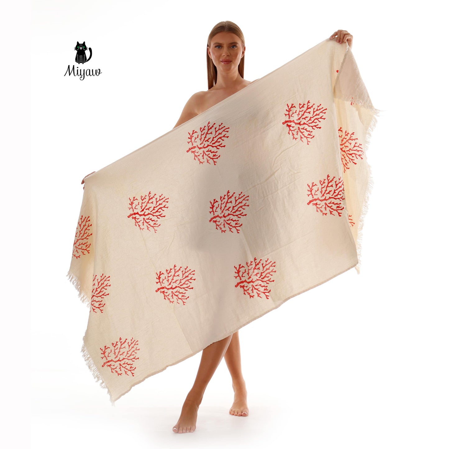 Wholesale Large Organic Cotton Bath & Beach Towel – Eco-Friendly Luxury for US Boutiques - Miyawfashion Miyawfashion