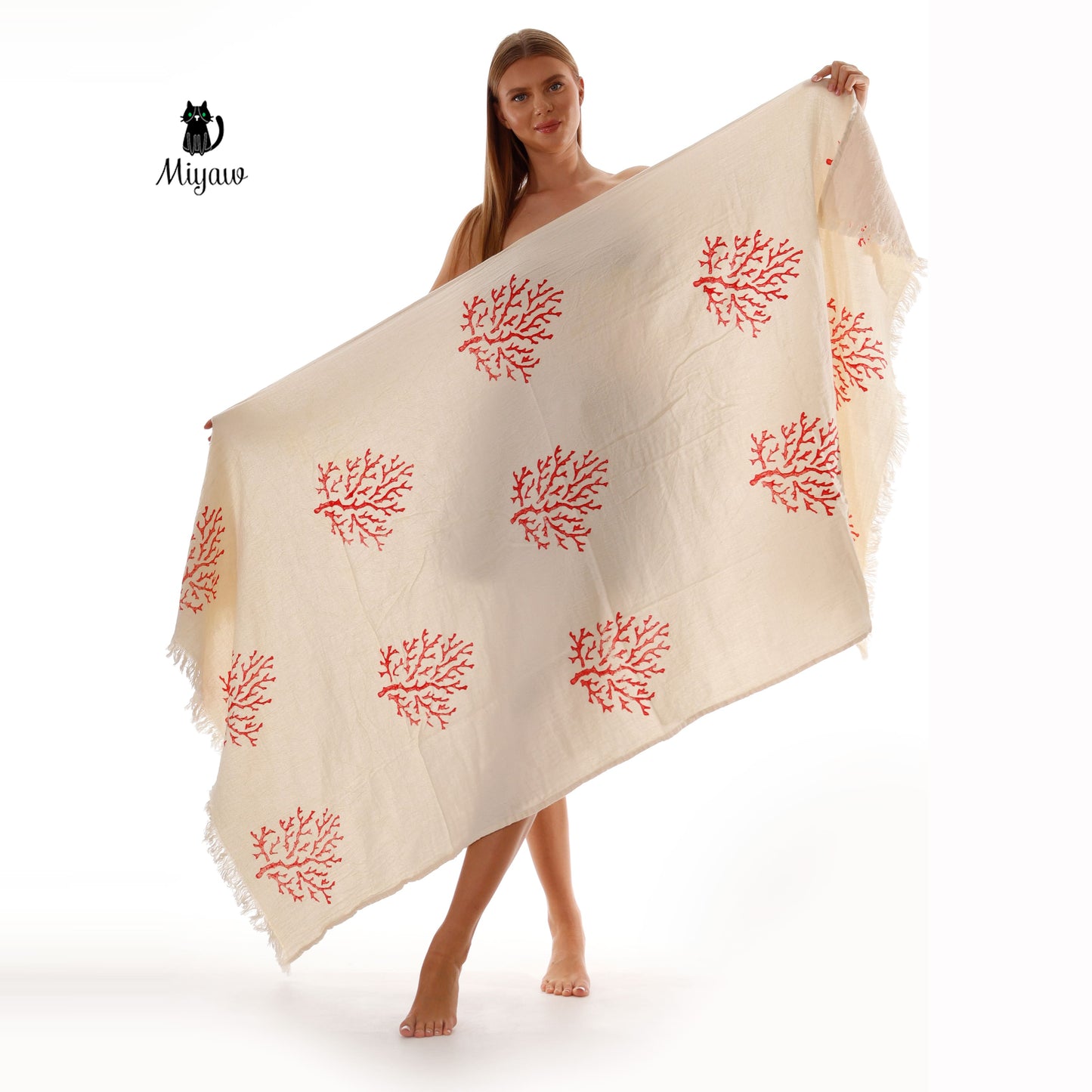 Wholesale Large Organic Cotton Bath & Beach Towel – Eco-Friendly Luxury for US Boutiques - Miyawfashion Miyawfashion