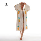 Wholesale Boho Pineapple Kimono Robe – Handcrafted for Spas