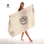 Boho Sun and Moon Fringe Bath or Beach Towel - Miyawfashion