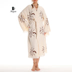 Boho Handcrafted Aztec-stamped Beach Kimono - Long Sleeve Bathrobe for Bohemian Lovers - Miyawfashion