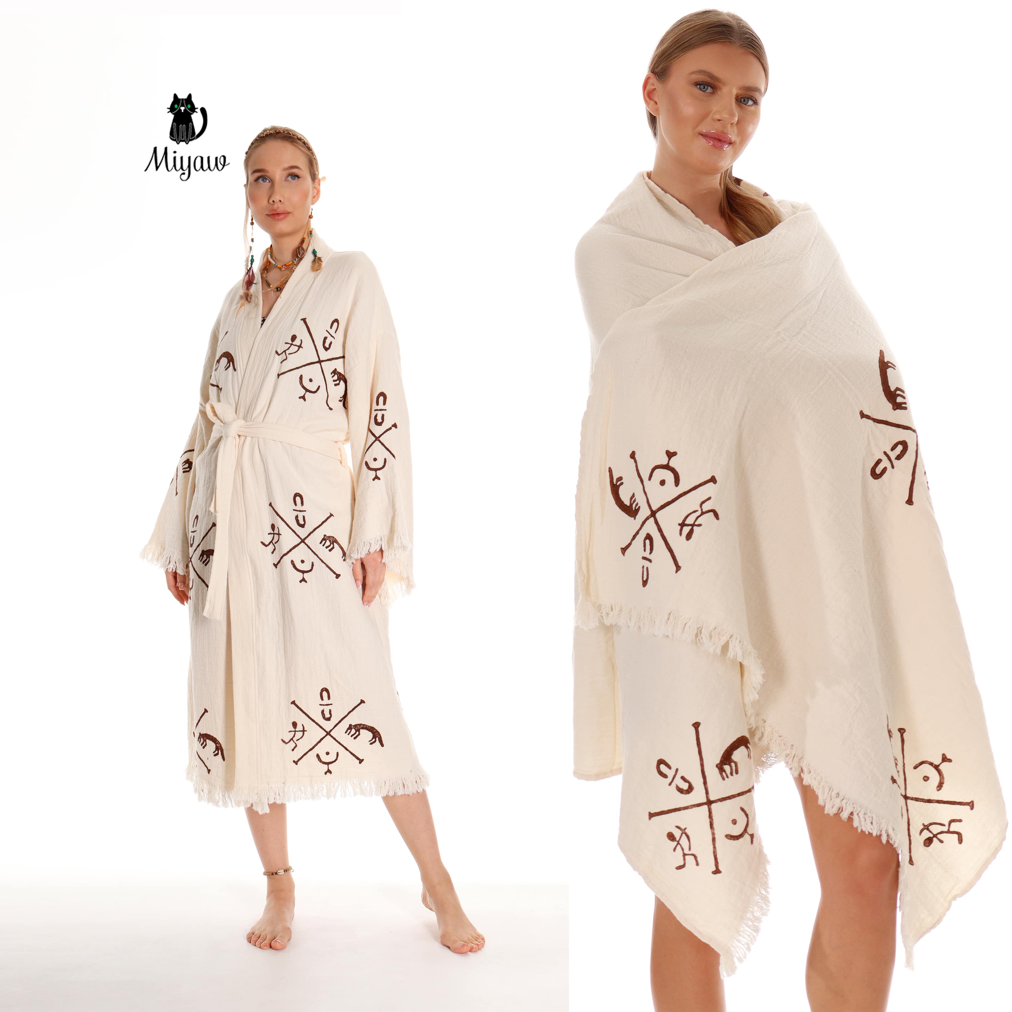 Bulk Organic Cotton Handcrafted Aztec Towels – Eco-Friendly Wholesale - Miyawfashion