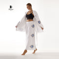 Handcrafted Cotton Set: Bohemian Jacket and Pants Outfit - Miyawfashion