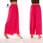 Comfy Organic Lounge Pant Suit - Vibrant Fuchsia Boho Style - Miyawfashion