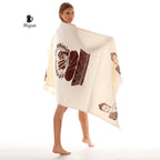 Handmade Boho Buddha Stamped Fringe Towel - Miyawfashion