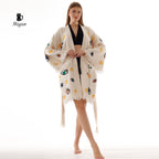 Bulk Organic Cotton Handcrafted Colorful Eyes Kimono