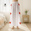 Cotton Heart PJ Pants – Cozy Pajama Bottom for Women