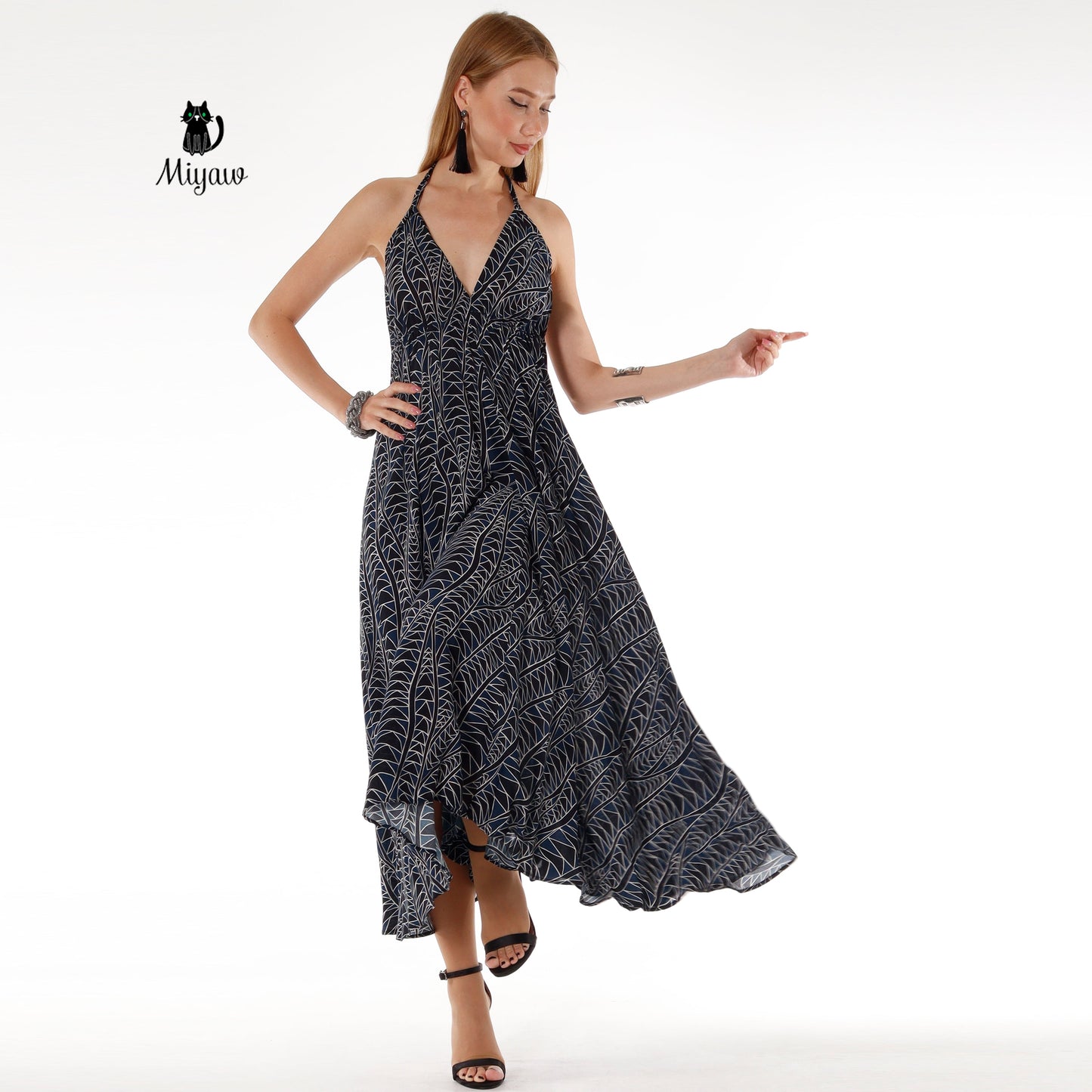 Effortlessly Elegant Long Dress for Resort Vacations - Miyawfashion Miyawfashion