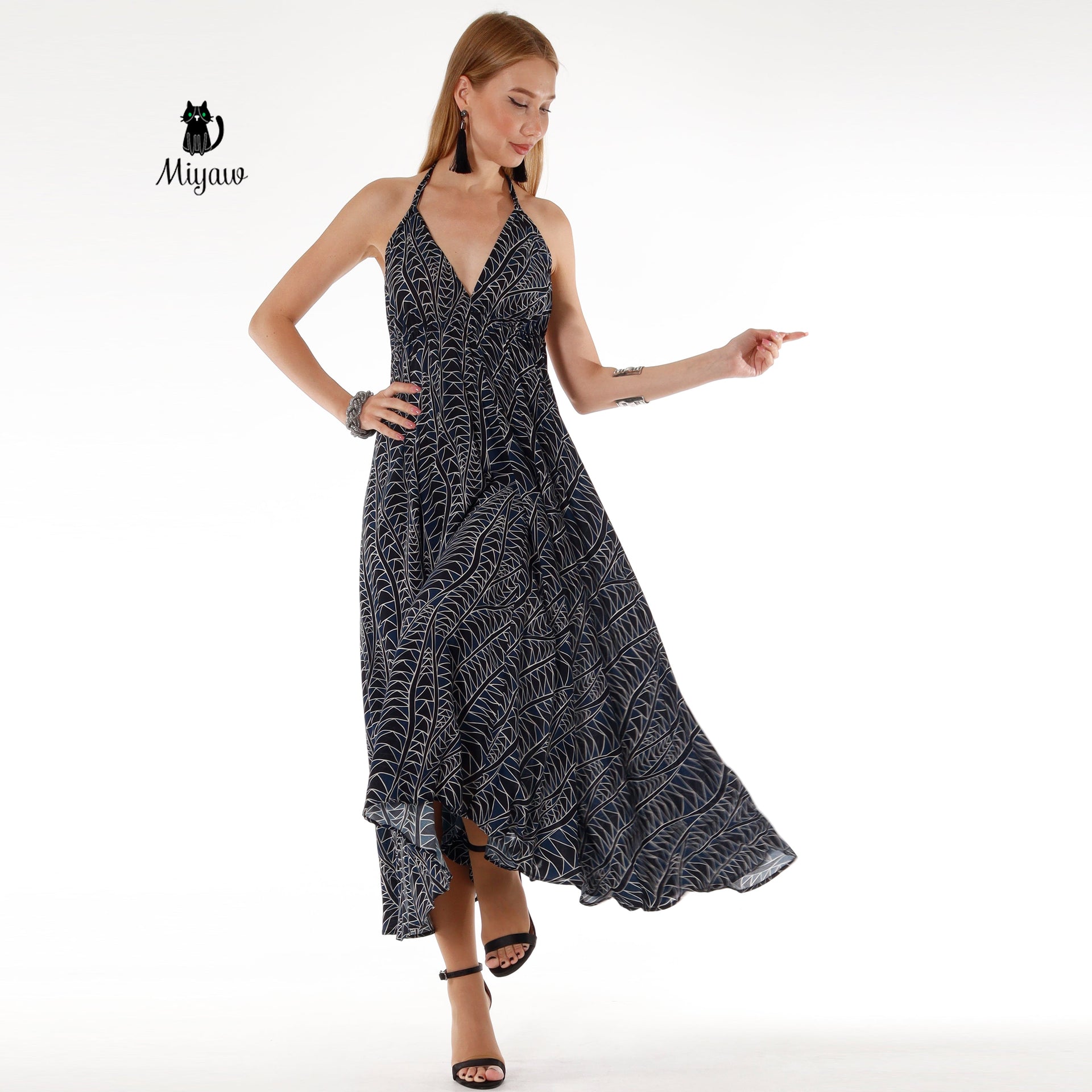 Effortlessly Elegant Long Dress for Resort Vacations - Miyawfashion