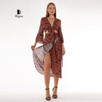 Boho Chic Matching Crop Top and Skirt Set - Beach Vacation Outfit - Miyawfashion