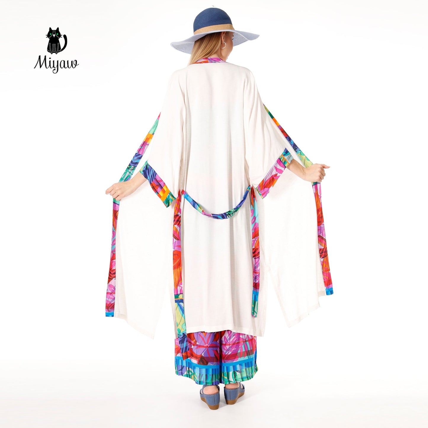 Boho Beach Kimono, Boho Kimono Cover Up Miyawfashion