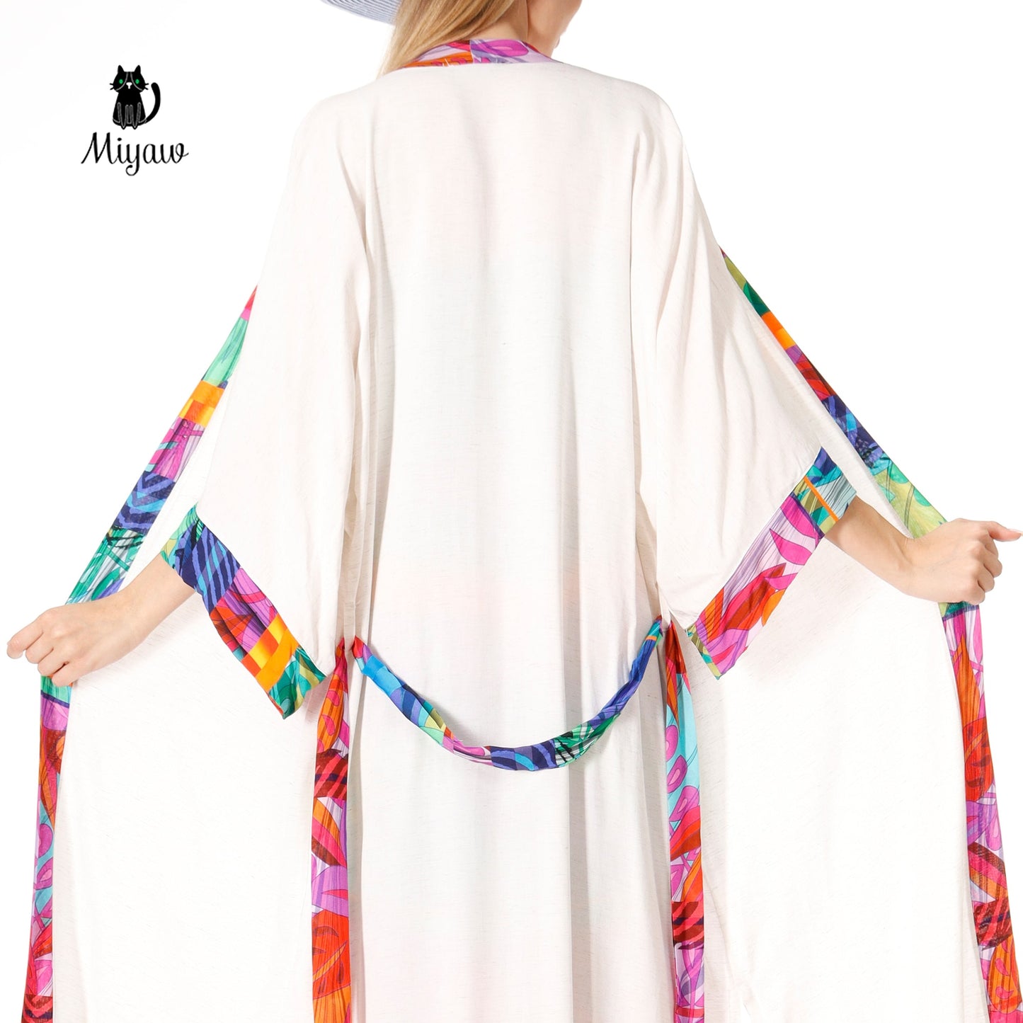 Boho Beach Kimono, Boho Kimono Cover Up Miyawfashion