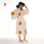 Wholesale Cotton Kimono Kaftan with Smiling Face – Boho Chic