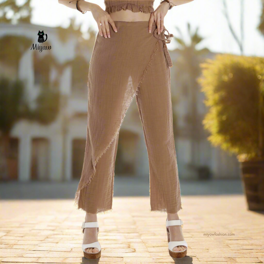 Boho Pirate Style: Organic Cotton Resort Wear Pants