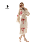 Red Palm Tree Kimonos – Soft Cotton Kimono Robe for Effortless Style