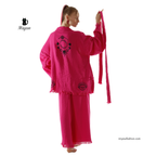 Cotton pj Sets, Pink Pajama Sets, Cotton Lounge Sets