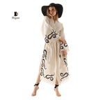 Cotton Kimono Robe: Print Design Dressing Gown & Cotton Kimonos